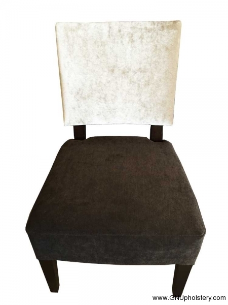 Custom-Dinning-Chair-White-Brown-by-GN-Upholstery-Los-Angeles-front